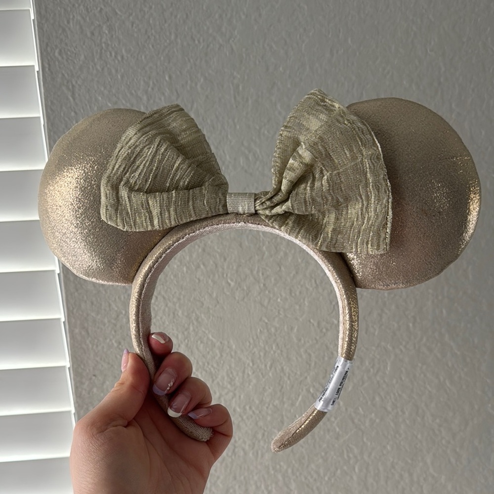 Champagne Gold Minnie Mouse Ears Headband
